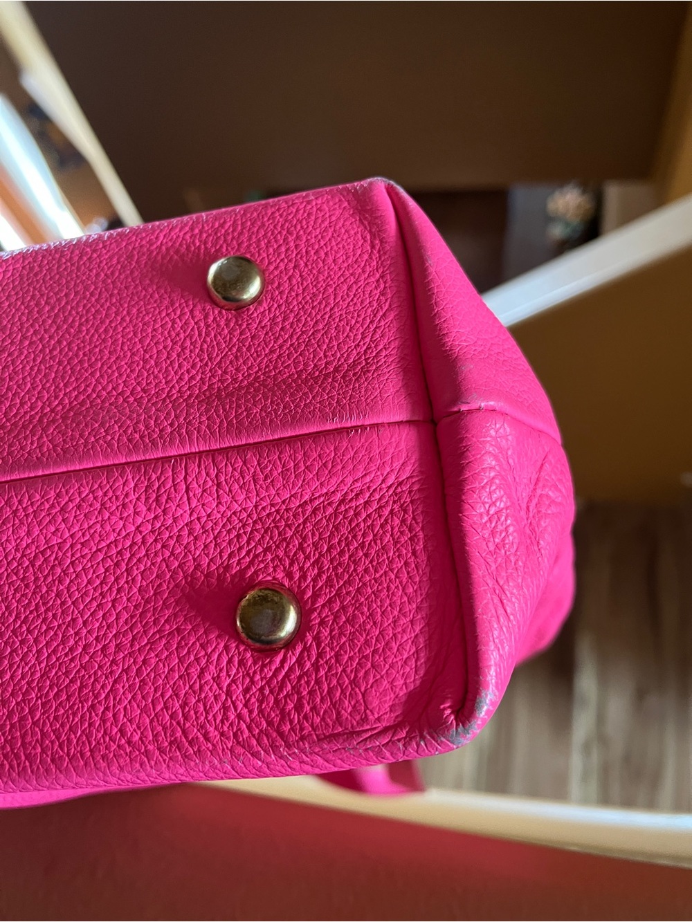 EUC: Freshly Picked, Vibrant Pink leather tote bag - no longer made - Picture 4 of 8